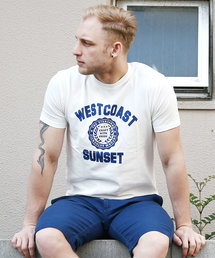 クルーネックプリントTシャツ