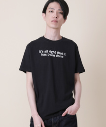 クルーネックプリントTシャツ