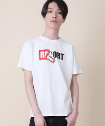 クルーネックプリントTシャツ