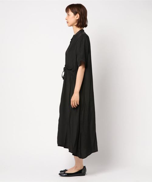 minius（ミニウス）の「ウエストシャーリングワンピース（ワンピース・レディース・カーキ/グレー/ブラック・MEDIUM）」の4枚目の写真