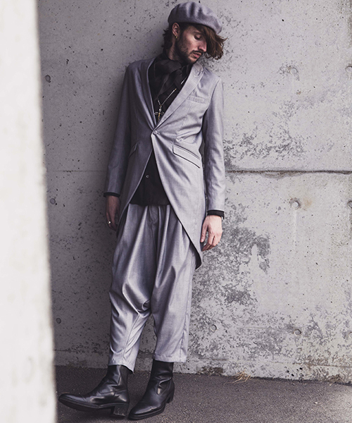 NO ID.(ノーアイディ)の「mko7063-レオパードバックZIPヒールブーツ(ブーツ・メンズ・キャメル/ワイン/グレー/ブラック・40/42/44)」の15枚目の写真