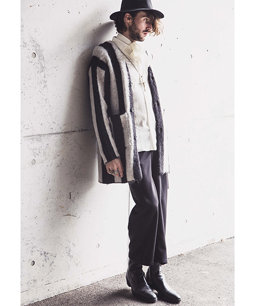 NO ID.(ノーアイディ)の「mko7063-レオパードバックZIPヒールブーツ(ブーツ・メンズ・キャメル/ワイン/グレー/ブラック・40/42/44)」の16枚目の写真