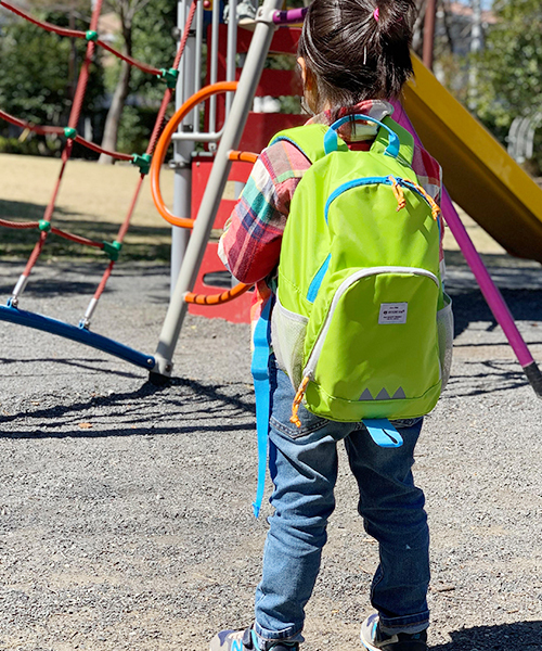 NAUGHTIAM（ノーティアム）の「【NAUGHTIAM/ノーティアム】KIDS MONSTER PACK キッズ モンスターパック（バックパック/リュック・キッズ・グレー/ピンク/ブルー/ミント/ライトグリーン・FREE）」の3枚目の写真