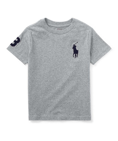 Polo Ralph Lauren Childrenswear(ポロラルフローレンチャイルドウェア)の「コットン ジャージー クルーネック Tシャツ(Tシャツ/カットソー)」|グレー