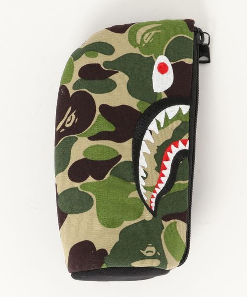 ape parkas 紫 シャークサングラス A BATHING APE カモフラージュ