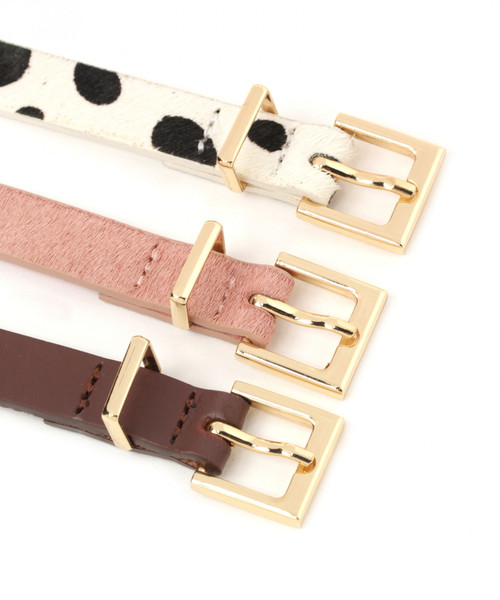 GLOBAL WORK（グローバルワーク）の「アソートホソベルト/819407（ベルト・レディース・ブラック/ダークブラウン/ピンク/その他1/ベージュ/その他・FREE）」の9枚目の写真