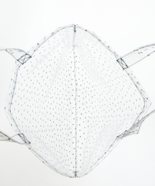 i（アイ）の「○△□プリントビニールトート（トートバッグ・レディース・ホワイト/ブラック・ﾌﾘ-）」の5枚目の写真