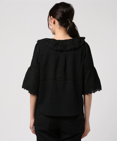 axes femme（アクシーズファム）の「クロスリボンブラウス（シャツ/ブラウス・レディース・ホワイト/サックスブルー/ブラック・MEDIUM）」の11枚目の写真