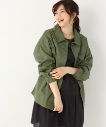GLOBAL WORK | ベルトツキミリタリーシャツジャケット/828346(ミリタリージャケット)