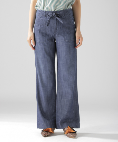 BAYFLOW(ベイフロー)の「ベーカーストレートパンツ(デニムパンツ・レディース・ライトブルー/ブラック/カーキ/ブルー・SMALL/MEDIUM)」の12枚目の写真