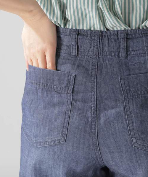 BAYFLOW(ベイフロー)の「ベーカーストレートパンツ(デニムパンツ・レディース・ライトブルー/ブラック/カーキ/ブルー・SMALL/MEDIUM)」の17枚目の写真