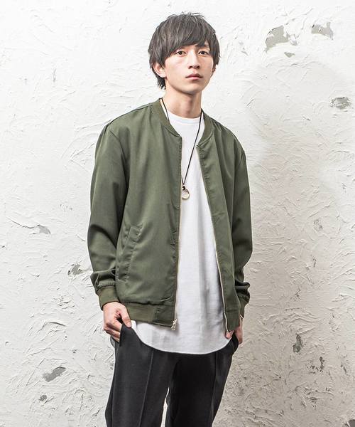 MinoriTY（マイノリティ）の「リバーシブルMA-1 チェックストライプブルゾン（その他アウター・メンズ・ブラック系その他/グレー系その他/ブラウン系その他/グリーン系その他/ブルー系その他/ブラック系その他2・M/L）」の6枚目の写真