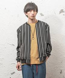 MinoriTY | リバーシブルMA-1 チェックストライプブルゾン(その他アウター)