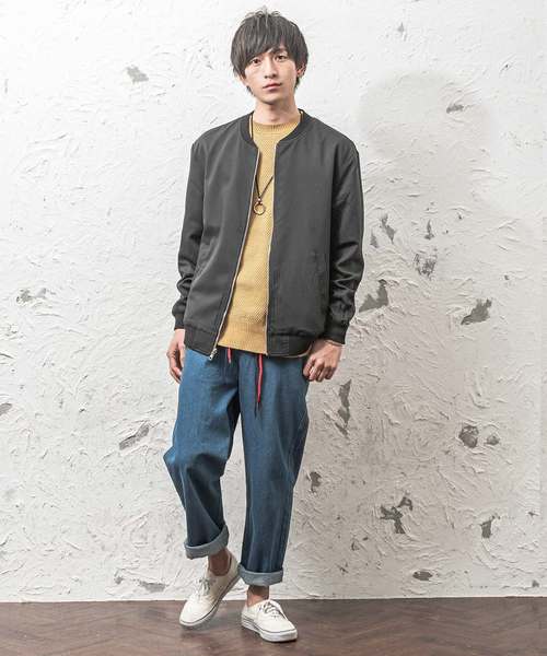 MinoriTY（マイノリティ）の「リバーシブルMA-1 チェックストライプブルゾン（その他アウター・メンズ・ブラック系その他/グレー系その他/ブラウン系その他/グリーン系その他/ブルー系その他/ブラック系その他2・M/L）」の20枚目の写真