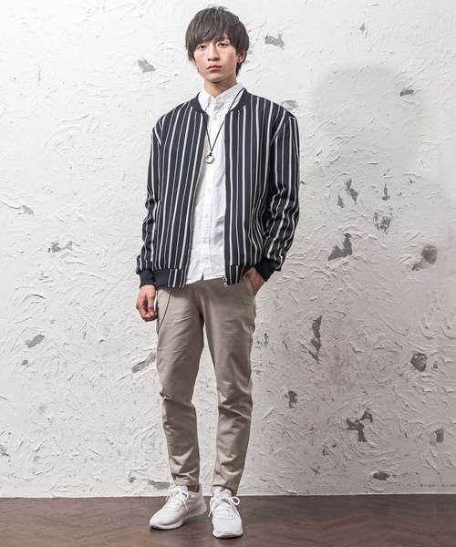 MinoriTY（マイノリティ）の「リバーシブルMA-1 チェックストライプブルゾン（その他アウター・メンズ・ブラック系その他/グレー系その他/ブラウン系その他/グリーン系その他/ブルー系その他/ブラック系その他2・M/L）」の13枚目の写真