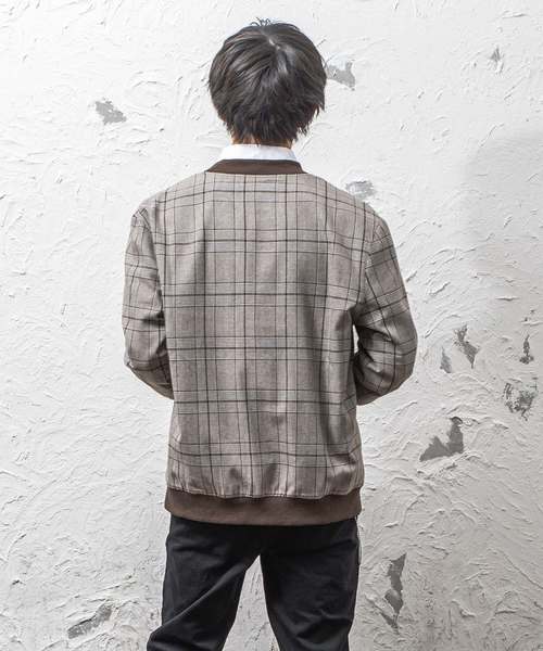 MinoriTY（マイノリティ）の「リバーシブルMA-1 チェックストライプブルゾン（その他アウター・メンズ・ブラック系その他/グレー系その他/ブラウン系その他/グリーン系その他/ブルー系その他/ブラック系その他2・M/L）」の16枚目の写真