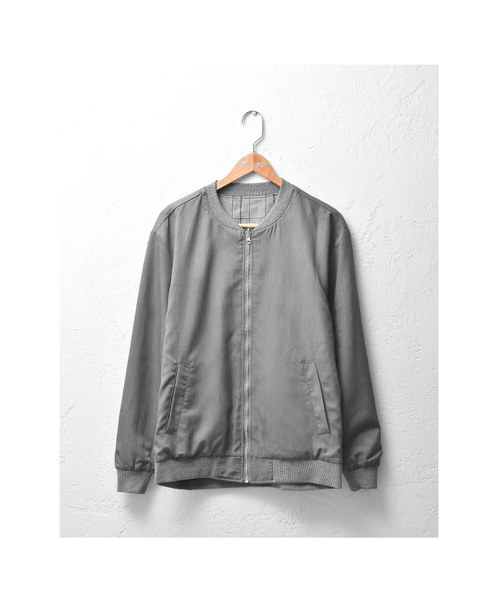 MinoriTY（マイノリティ）の「リバーシブルMA-1 チェックストライプブルゾン（その他アウター・メンズ・ブラック系その他/グレー系その他/ブラウン系その他/グリーン系その他/ブルー系その他/ブラック系その他2・M/L）」の8枚目の写真