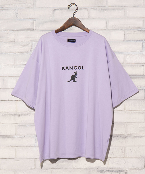 KANGOL(カンゴール)の「∴WEGO/KANGOL別注プリントTシャツ(Tシャツ/カットソー)」|ライトパープル