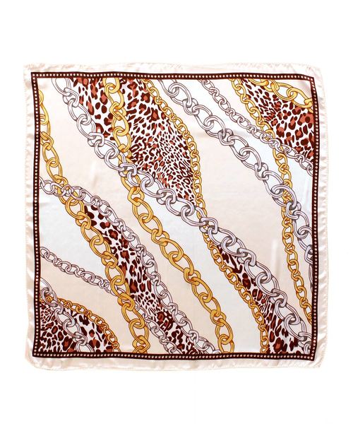 Grandeir（グランディール）の「小判 正方形 スカーフ（バンダナ/スカーフ・レディース・ベージュ/ネイビー/ホワイト系その他/ブラック系その他/ブラウン系その他/ベージュ系その他/ブルー系その他/ピンク系その他・M）」の16枚目の写真