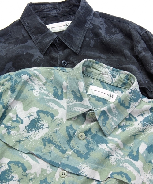 MONKEY TIME（モンキータイム）の「＜MT×nowartt＞∴ MIX/CAMO CPO/シャツ◆（シャツ/ブラウス・メンズ・ブラック/オリーブ・SMALL/MEDIUM/LARGE）」の4枚目の写真