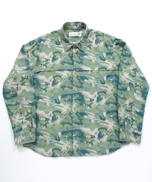 MONKEY TIME（モンキータイム）の「＜MT×nowartt＞∴ MIX/CAMO CPO/シャツ◆（シャツ/ブラウス・メンズ・ブラック/オリーブ・SMALL/MEDIUM/LARGE）」の6枚目の写真
