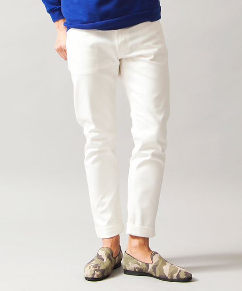 BEAUTY&YOUTH UNITED ARROWS（ビューティーアンドユースユナイテッドアローズ）の「【WEB限定】by ∴ ホワイト/デニム 5ポケット スキニー パンツ（デニムパンツ・メンズ・オフホワイト・MEDIUM/X-LARGE/SMALL/LARGE）」の11枚目の写真