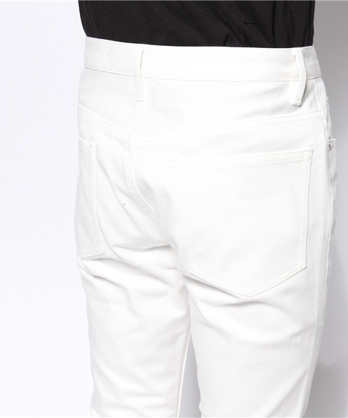 BEAUTY&YOUTH UNITED ARROWS（ビューティーアンドユースユナイテッドアローズ）の「【WEB限定】by ∴ ホワイト/デニム 5ポケット スキニー パンツ（デニムパンツ・メンズ・オフホワイト・MEDIUM/X-LARGE/SMALL/LARGE）」の6枚目の写真