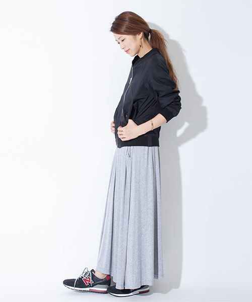 NANO universe（ナノユニバース）の「ミリタリーZIPUPブルゾン（ブルゾン・レディース・オフホワイト/カーキ/ネイビー・FREE）」の12枚目の写真