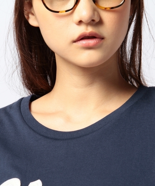 Another Edition（アナザーエディション）の「AE hello Blossam T（Tシャツ/カットソー・レディース・ホワイト/ネイビー・フリー）」の6枚目の写真