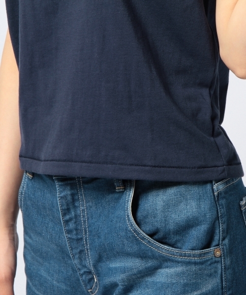 Another Edition（アナザーエディション）の「AE hello Blossam T（Tシャツ/カットソー・レディース・ホワイト/ネイビー・フリー）」の12枚目の写真