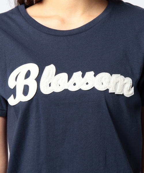 Another Edition（アナザーエディション）の「AE hello Blossam T（Tシャツ/カットソー・レディース・ホワイト/ネイビー・フリー）」の7枚目の写真