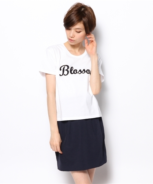 Another Edition（アナザーエディション）の「AE hello Blossam T（Tシャツ/カットソー・レディース・ホワイト/ネイビー・フリー）」の15枚目の写真