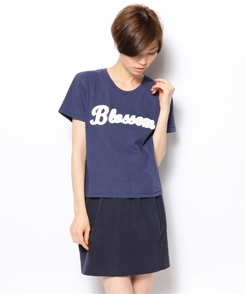 Another Edition（アナザーエディション）の「AE hello Blossam T（Tシャツ/カットソー・レディース・ホワイト/ネイビー・フリー）」の16枚目の写真