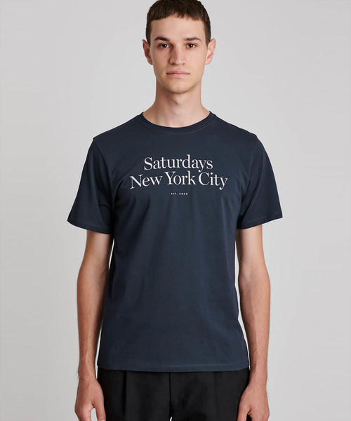 Saturdays NYC（サタデーズ ニューヨークシティ ）の「Miller Standard T-Shirt（Tシャツ/カットソー・メンズ・ブラック/ネイビー/ターコイズブルー/ワイン/グレー・XL/XS/S/M/L）」の4枚目の写真