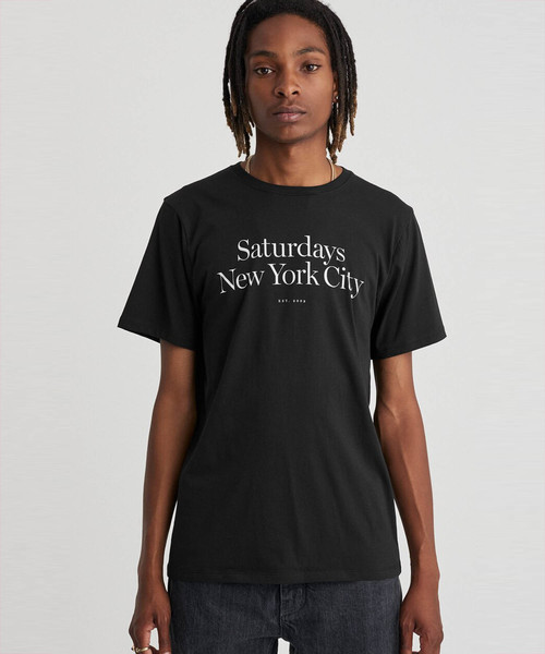 Saturdays NYC（サタデーズ ニューヨークシティ ）の「Miller Standard T-Shirt（Tシャツ/カットソー・メンズ・ブラック/ネイビー/ターコイズブルー/ワイン/グレー・XL/XS/S/M/L）」の2枚目の写真