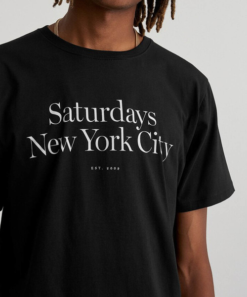 Saturdays NYC（サタデーズ ニューヨークシティ ）の「Miller Standard T-Shirt（Tシャツ/カットソー・メンズ・ブラック/ネイビー/ターコイズブルー/ワイン/グレー・XL/XS/S/M/L）」の6枚目の写真