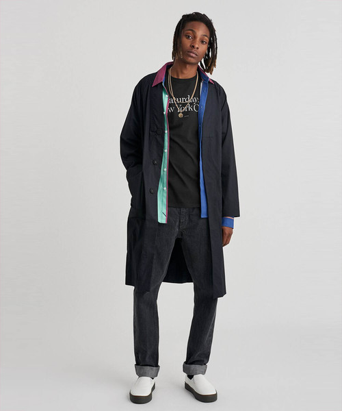 Saturdays NYC（サタデーズ ニューヨークシティ ）の「Miller Standard T-Shirt（Tシャツ/カットソー・メンズ・ブラック/ネイビー/ターコイズブルー/ワイン/グレー・XL/XS/S/M/L）」の17枚目の写真