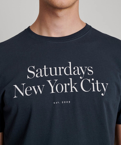 Saturdays NYC（サタデーズ ニューヨークシティ ）の「Miller Standard T-Shirt（Tシャツ/カットソー・メンズ・ブラック/ネイビー/ターコイズブルー/ワイン/グレー・XL/XS/S/M/L）」の11枚目の写真