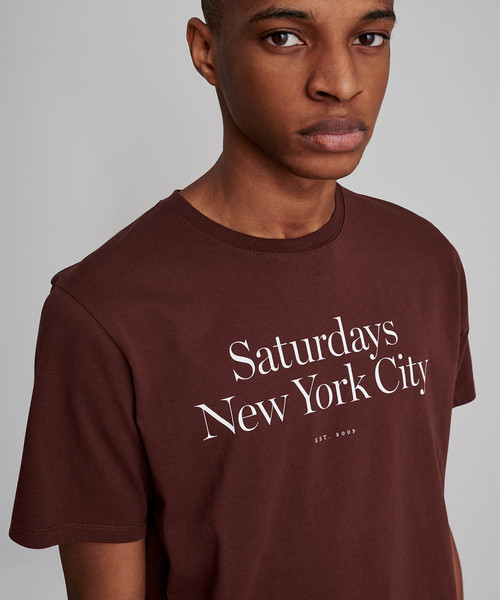 Saturdays NYC（サタデーズ ニューヨークシティ ）の「Miller Standard T-Shirt（Tシャツ/カットソー・メンズ・ブラック/ネイビー/ターコイズブルー/ワイン/グレー・XL/XS/S/M/L）」の15枚目の写真