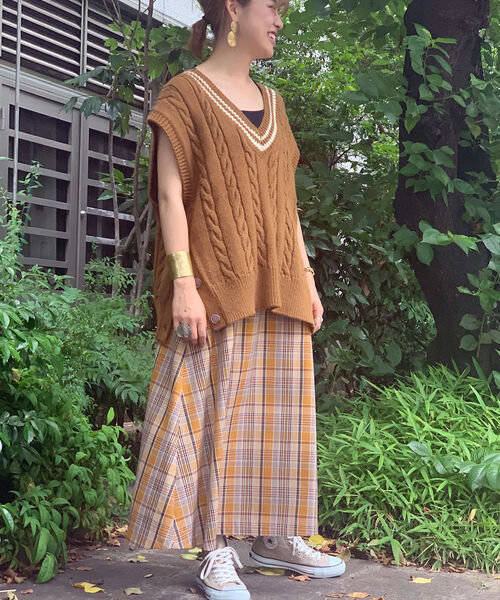 fredy repit（フレディレピ）の「チェックマキシスカート（スカート・レディース・ブルー系その他/イエロー系その他・38/36）」の14枚目の写真