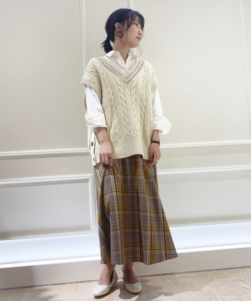 fredy repit（フレディレピ）の「チェックマキシスカート（スカート・レディース・ブルー系その他/イエロー系その他・38/36）」の15枚目の写真