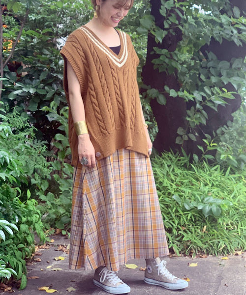 fredy repit（フレディレピ）の「チェックマキシスカート（スカート・レディース・ブルー系その他/イエロー系その他・38/36）」の18枚目の写真