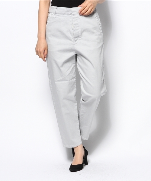 NANO universe（ナノユニバース）の「ウォッシュドチノパンツ（チノパンツ・レディース・オフホワイト/ベージュ/ネイビー/ライトグレー・36/38）」の13枚目の写真