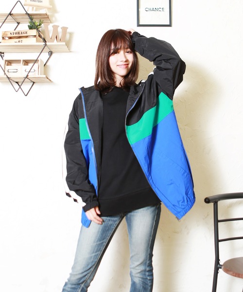 ナイロントラックジャケット ナイロンジャケット Westsea ウエストシー のファッション ナイロンジャケット 別注 別注 セール Web限定 Web限定 三段切替 数量は多い ナイロンジャケット