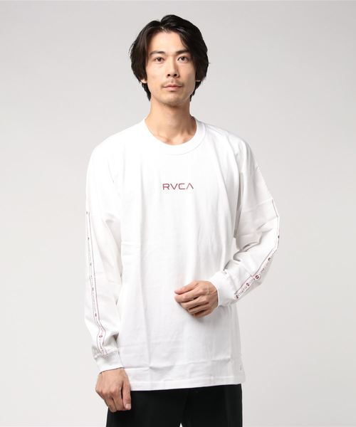 RVCA◆長袖Tシャツ/M/コットン/WHT/AI042-060 トレーナー スウェット 「WEB限定」「RVCA⁄ルーカ」 VA WORLD WIDE