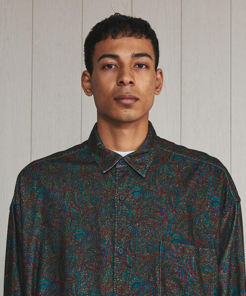 H BEAUTY&YOUTH UNITED ARROWS(エイチビューティーアンドユースユナイテッドアローズ)の「<H>NEL PAISLEY SHIRT/シャツ(シャツ/ブラウス・メンズ・ダークグリーン・SMALL/MEDIUM/LARGE)」の8枚目の写真