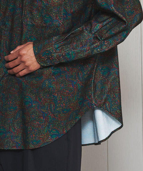H BEAUTY&YOUTH UNITED ARROWS(エイチビューティーアンドユースユナイテッドアローズ)の「<H>NEL PAISLEY SHIRT/シャツ(シャツ/ブラウス・メンズ・ダークグリーン・SMALL/MEDIUM/LARGE)」の9枚目の写真