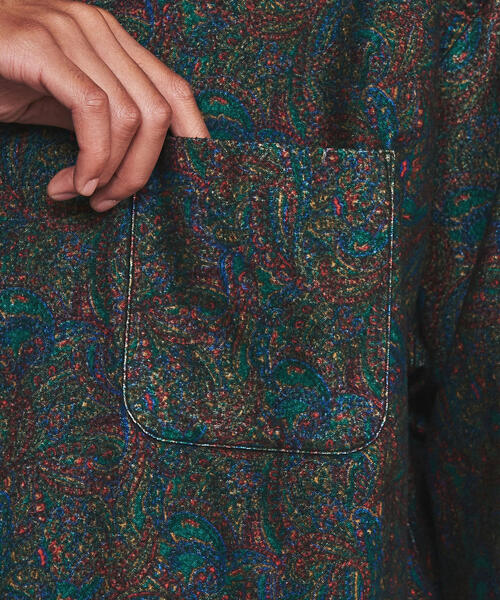 H BEAUTY&YOUTH UNITED ARROWS(エイチビューティーアンドユースユナイテッドアローズ)の「<H>NEL PAISLEY SHIRT/シャツ(シャツ/ブラウス・メンズ・ダークグリーン・SMALL/MEDIUM/LARGE)」の10枚目の写真