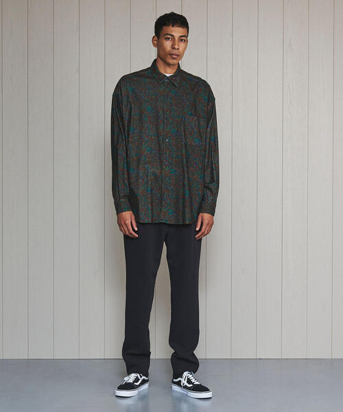 H BEAUTY&YOUTH UNITED ARROWS(エイチビューティーアンドユースユナイテッドアローズ)の「<H>NEL PAISLEY SHIRT/シャツ(シャツ/ブラウス・メンズ・ダークグリーン・SMALL/MEDIUM/LARGE)」の3枚目の写真
