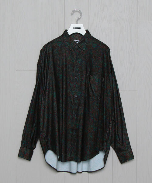 H BEAUTY&YOUTH UNITED ARROWS(エイチビューティーアンドユースユナイテッドアローズ)の「<H>NEL PAISLEY SHIRT/シャツ(シャツ/ブラウス・メンズ・ダークグリーン・SMALL/MEDIUM/LARGE)」の4枚目の写真